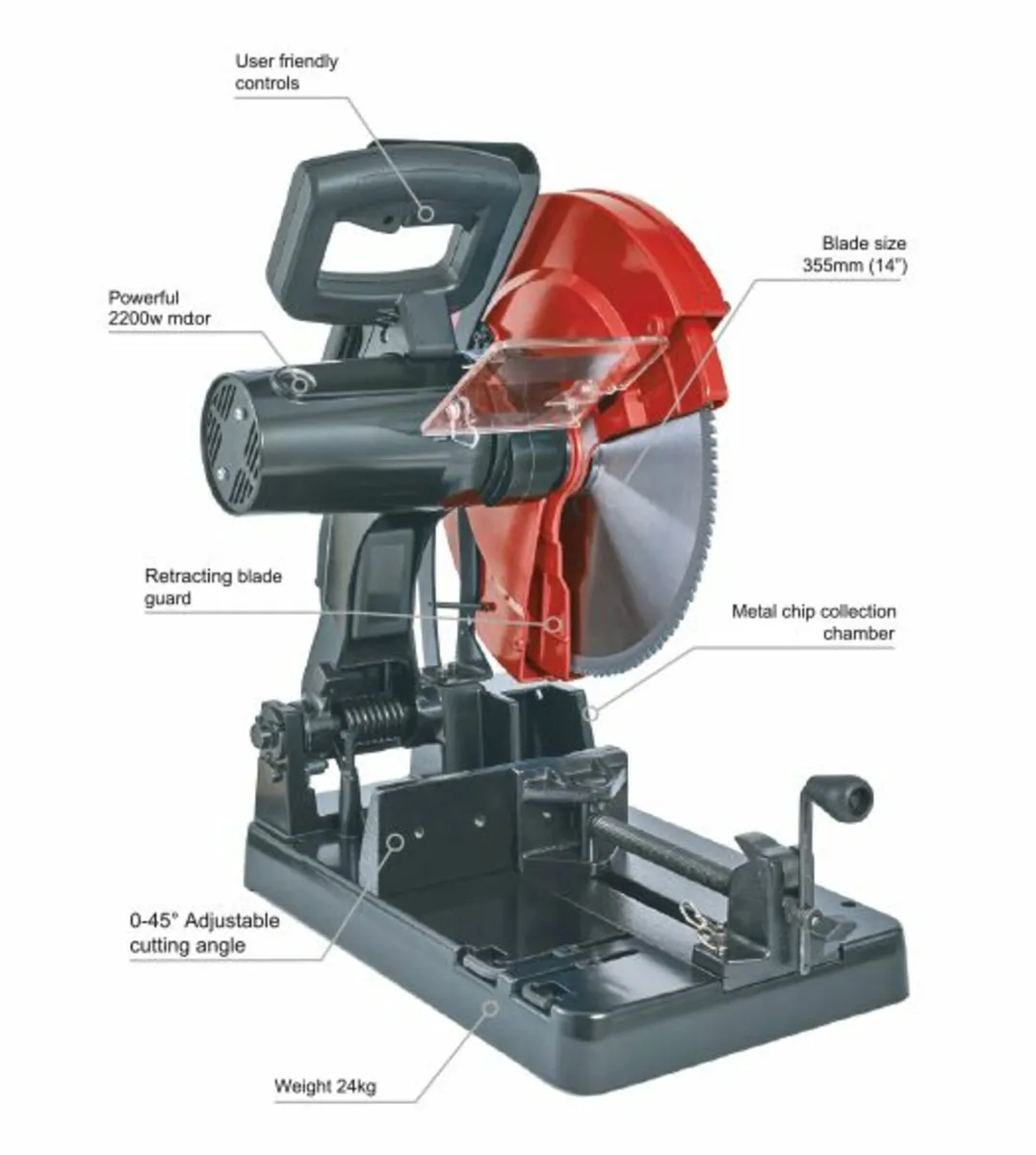 Double Swivel Head 12" Bandsaw Semi Automatic - Image 3