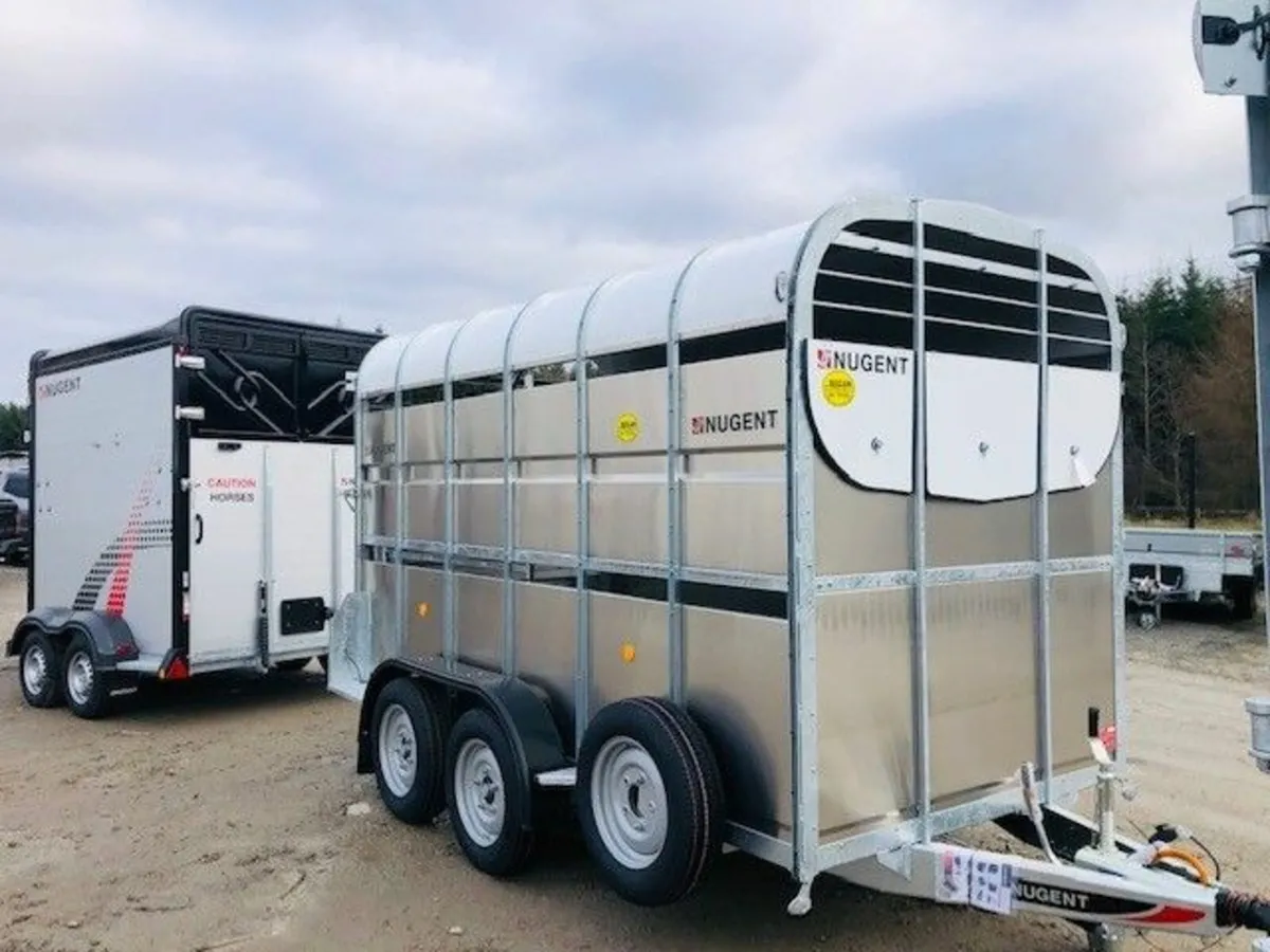 Nugent Cattle Trailer Horse Trailer 12x6x7 - Image 1