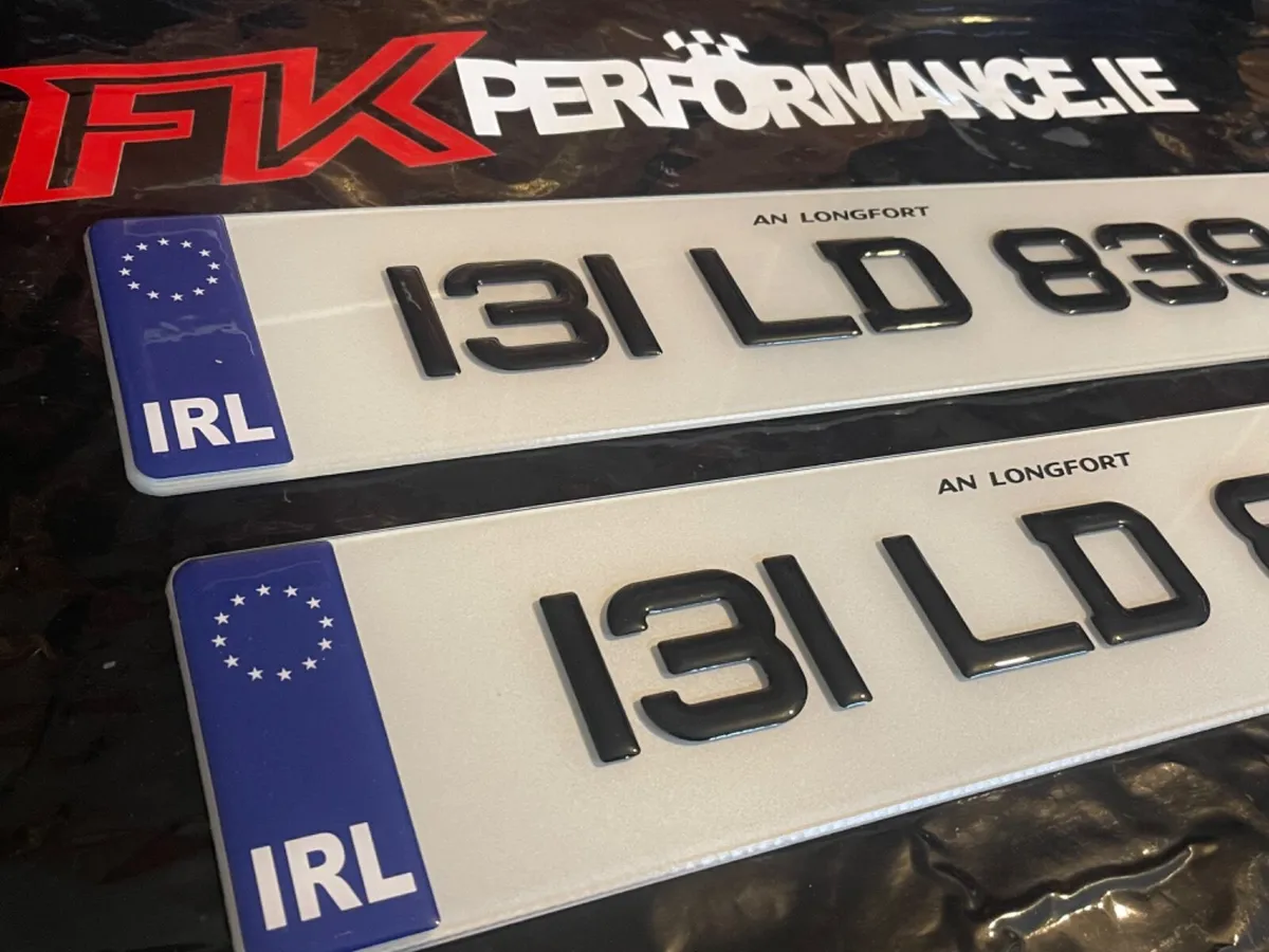 Ultimate gel number plates only €49 pair