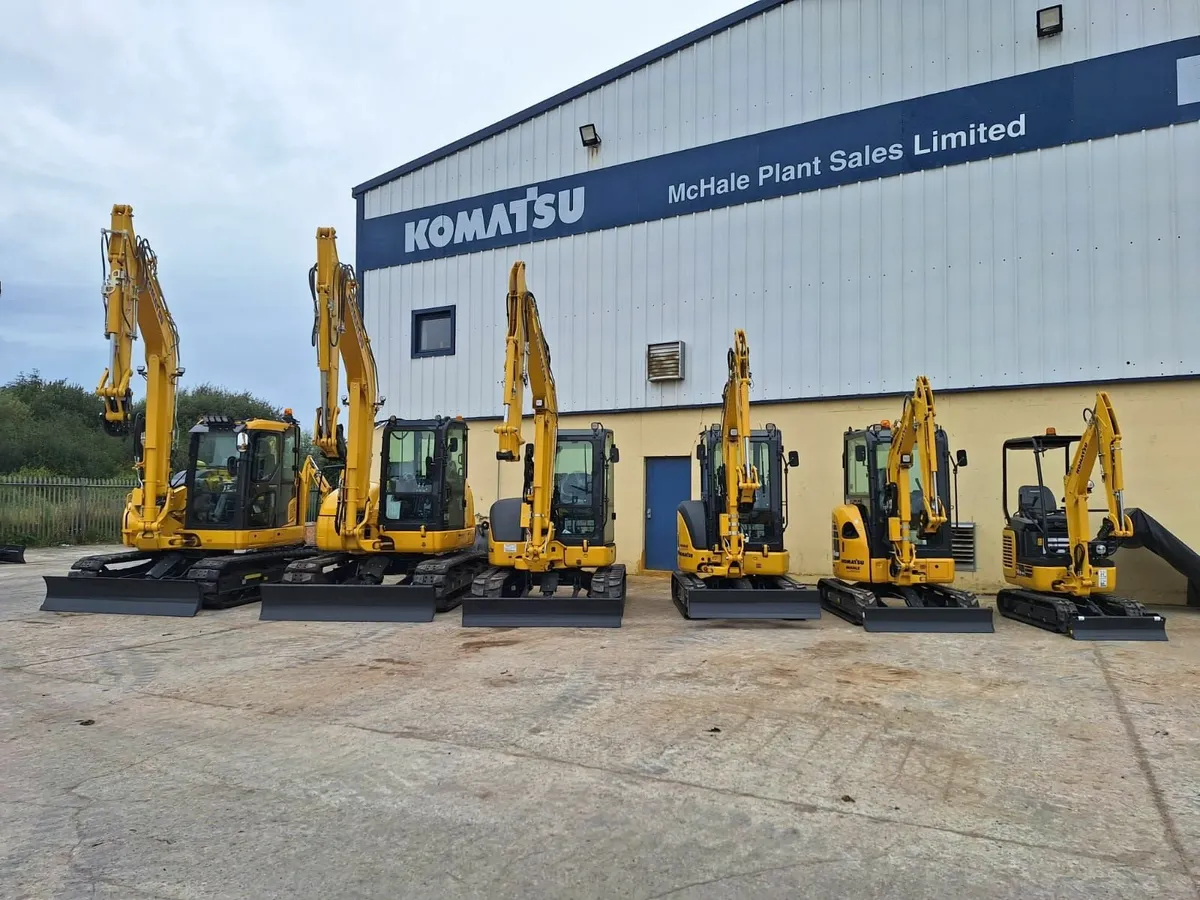 Komatsu Mini and Midi excavator range - Image 1