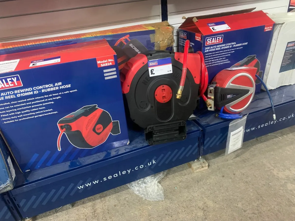 Sealey Auto Retractable Air Hose Reels - Image 1
