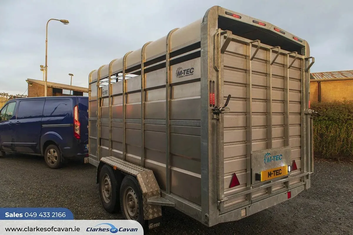 New M-Tec 12ft* 6ft Livestock Trailer - Image 3