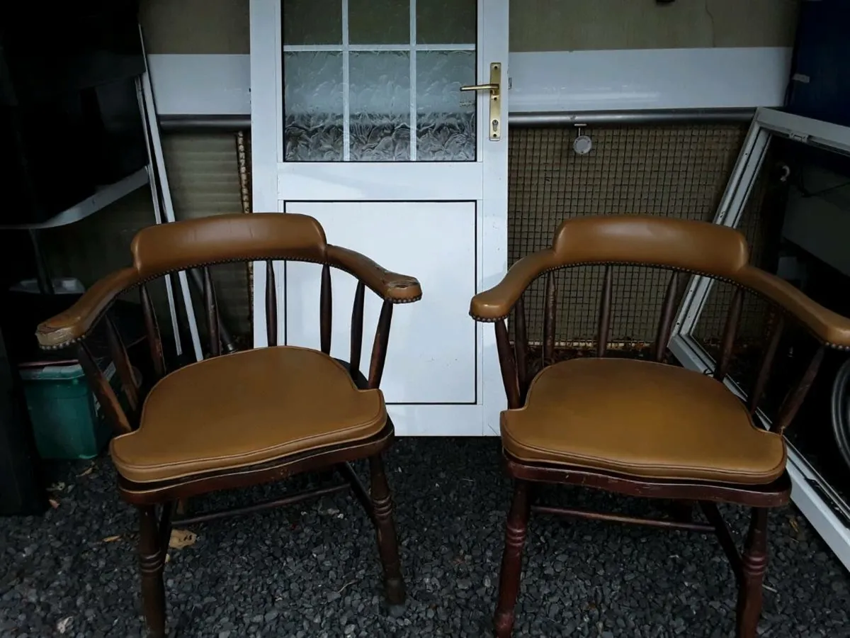 Antique Arm Chairs - Image 1