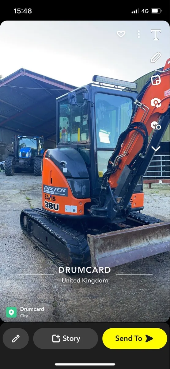3.8 tonne digger for hire