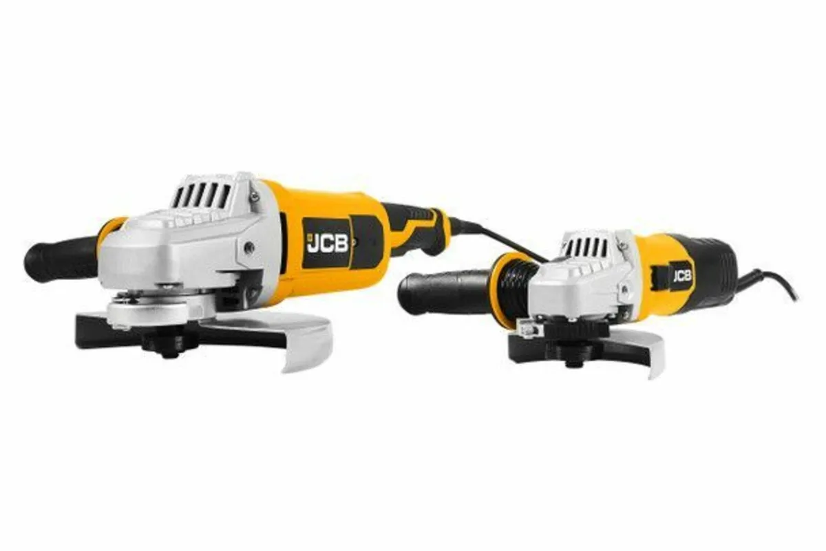 JCB Angle Grinders Twin Pack - 115MM, 230MM Corded - Image 1