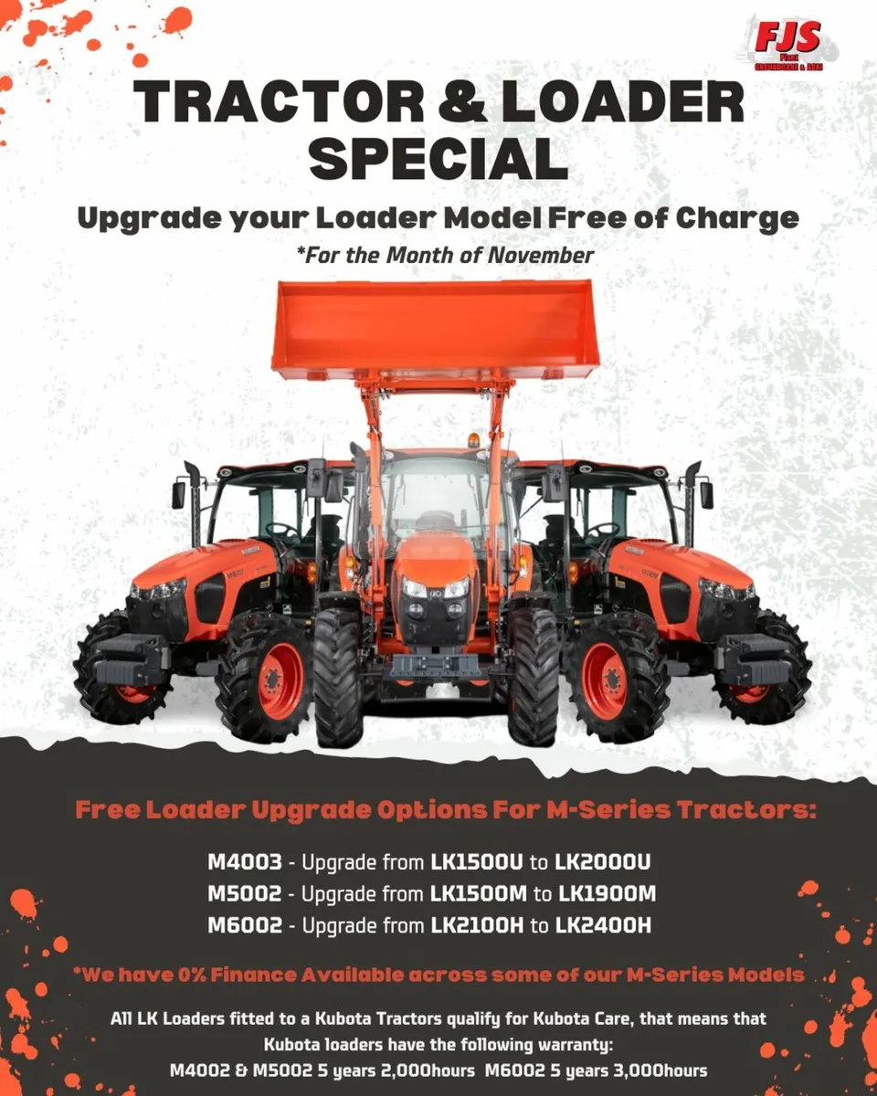 Kubota Tractor and Loader Special