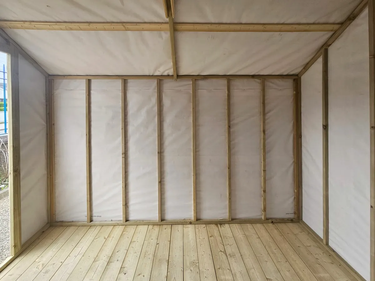10x8 Barrel Board Wooden Shed - Image 2