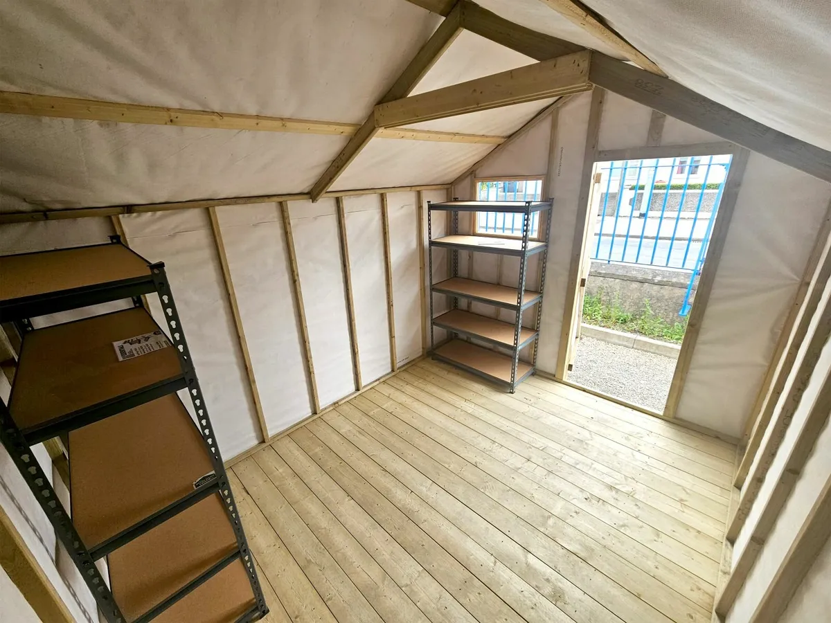 10x8 Barrel Board Wooden Shed - Image 3