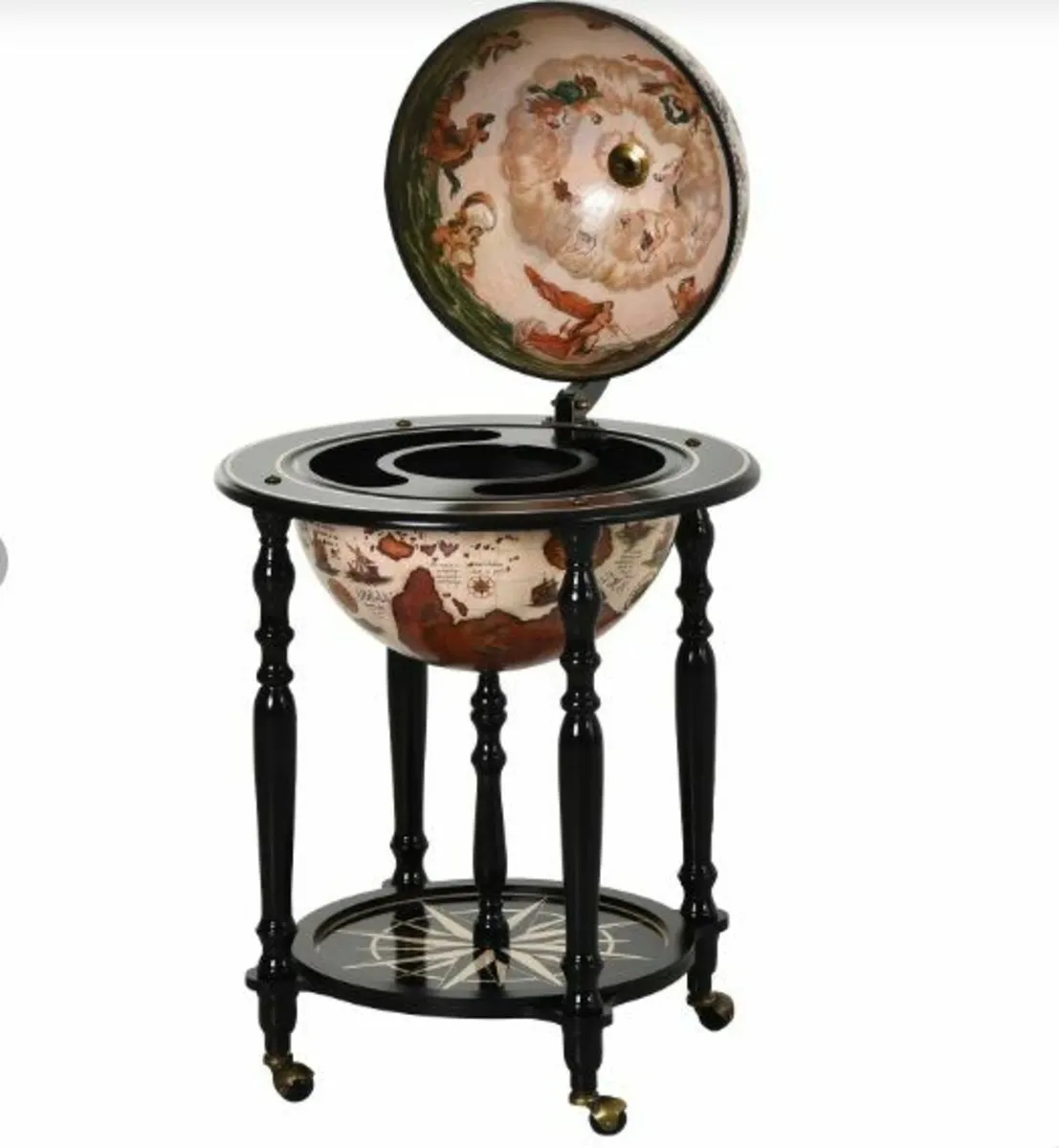 DRINKS TROLLEY GLOBE - Image 1