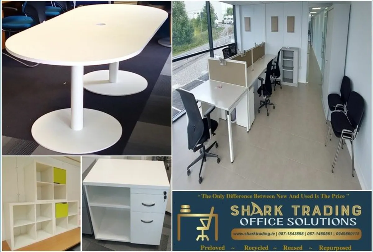 White Office Furniture - Image 1