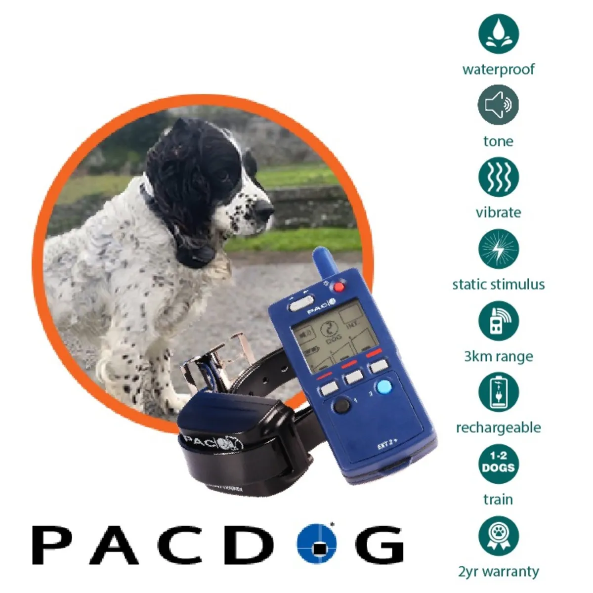 3km M/L Dog Training System | PACDOG - Image 1