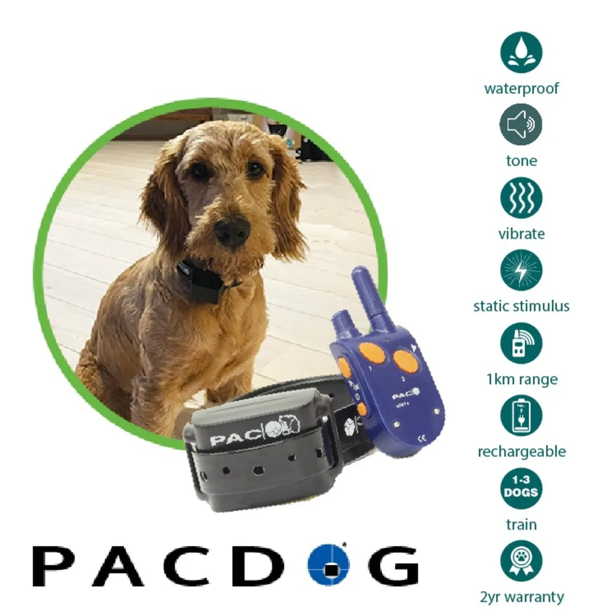 1km M/L Dog Training System | PACDOG - Image 1