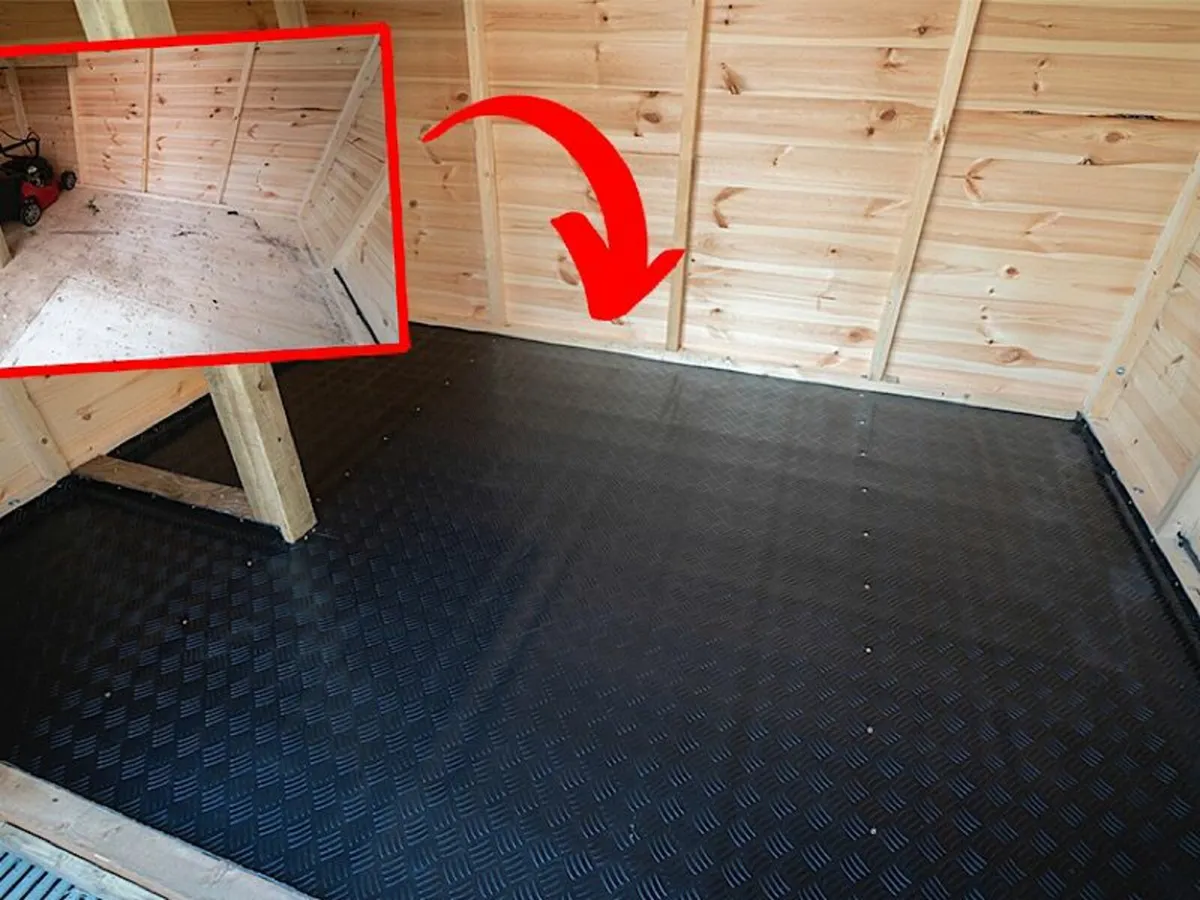 PVC Checker Plate Finish Flooring..Free Del