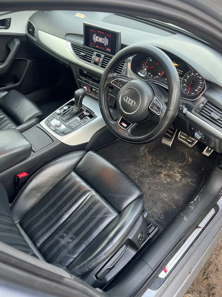 S line leather interior black for audi a6 c7