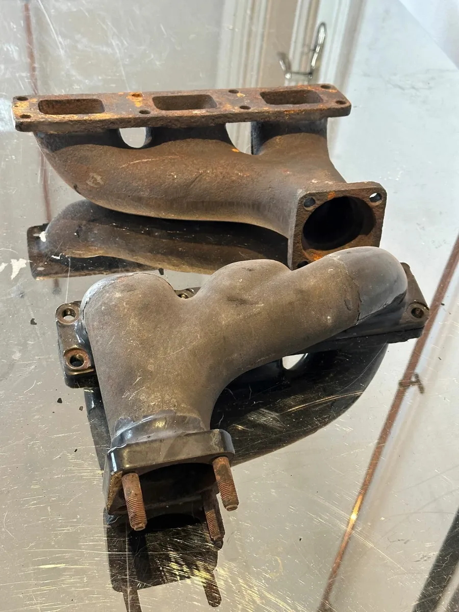 Jaguar x2 right XK120 / 140 / 150 Exhaust Manifold - Image 3