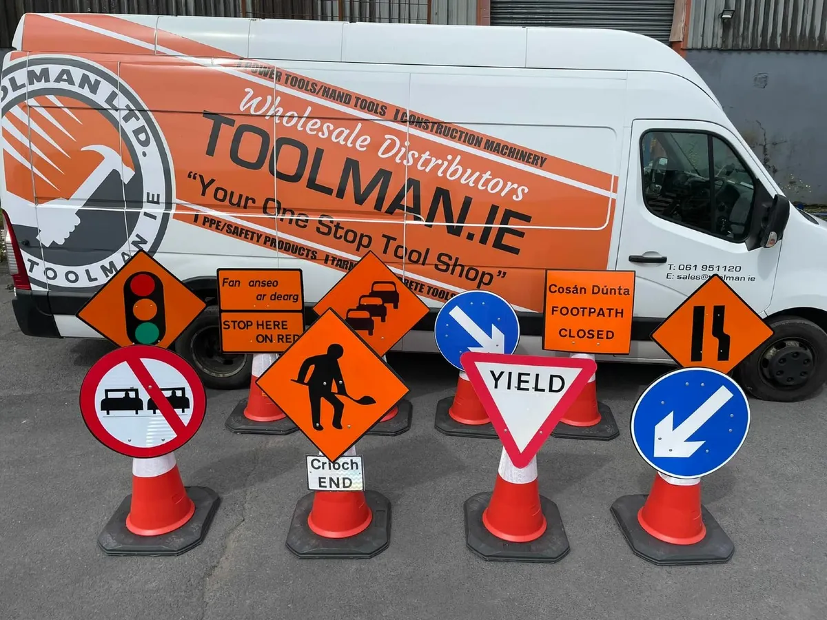 Road Signs, Cones, Barriers Toolman.ie - Image 1
