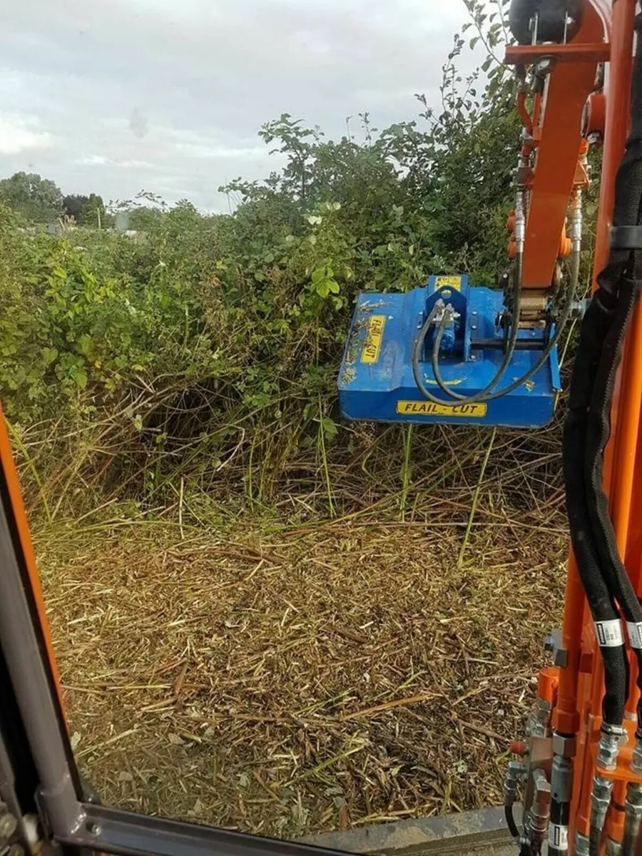 Slanetrac Flail Head For Mini Digger