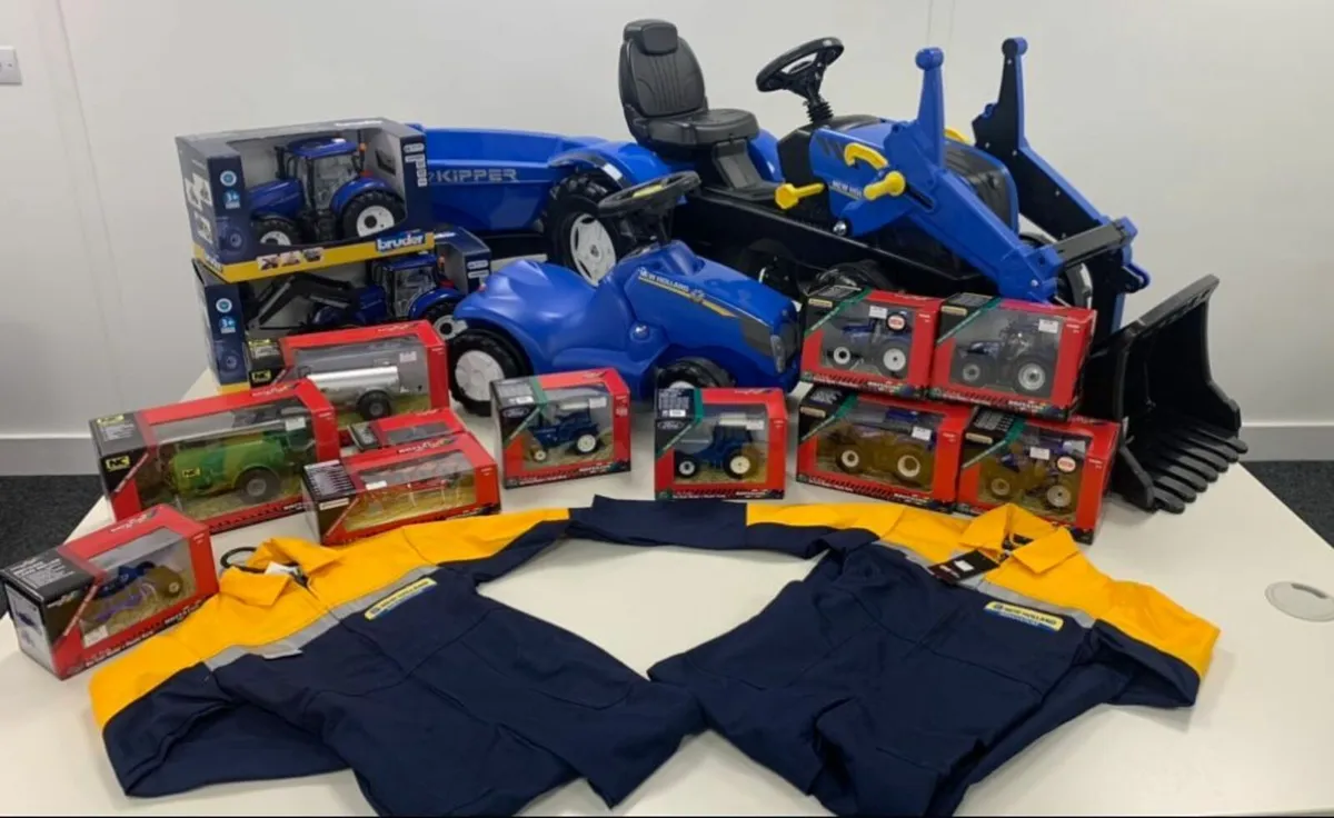 New Holland Toy Tractors and Overalls