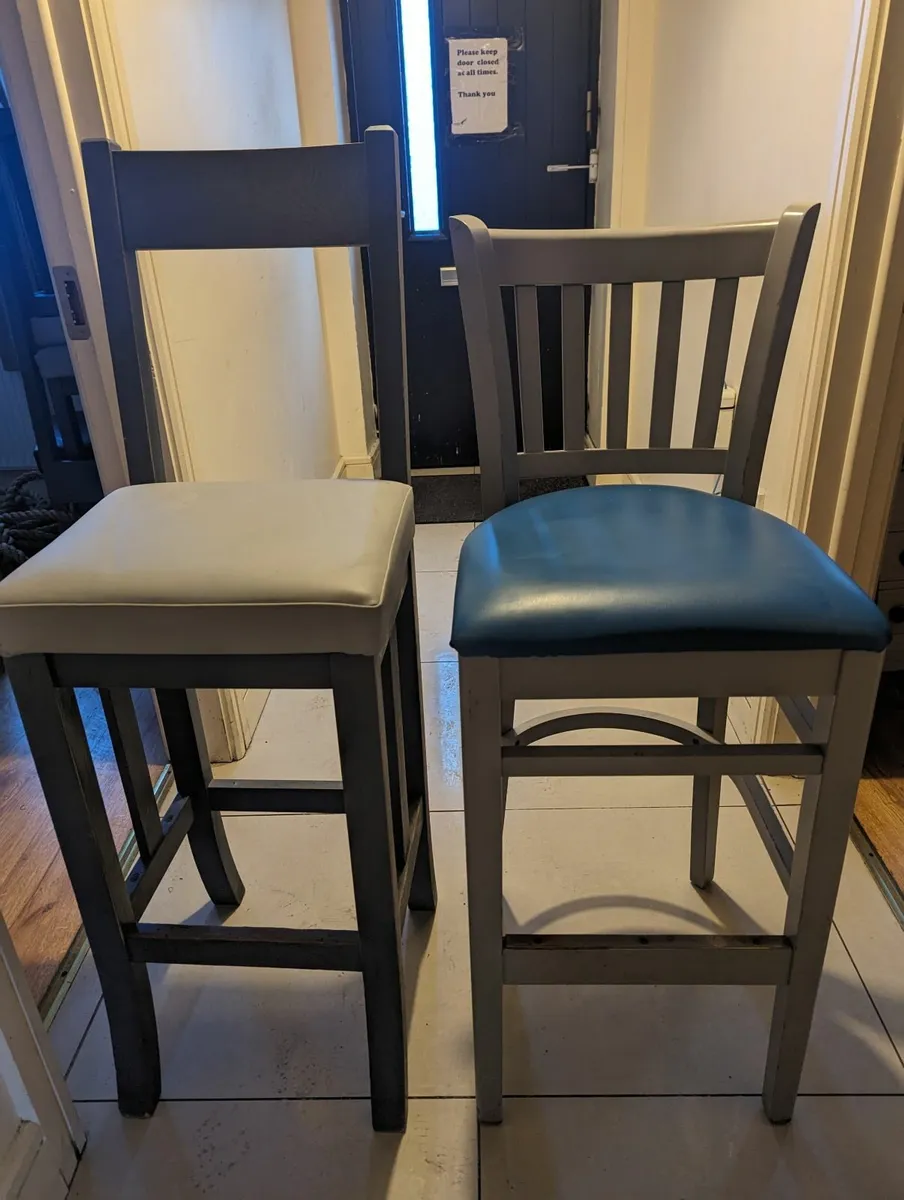 Bar stools and tables