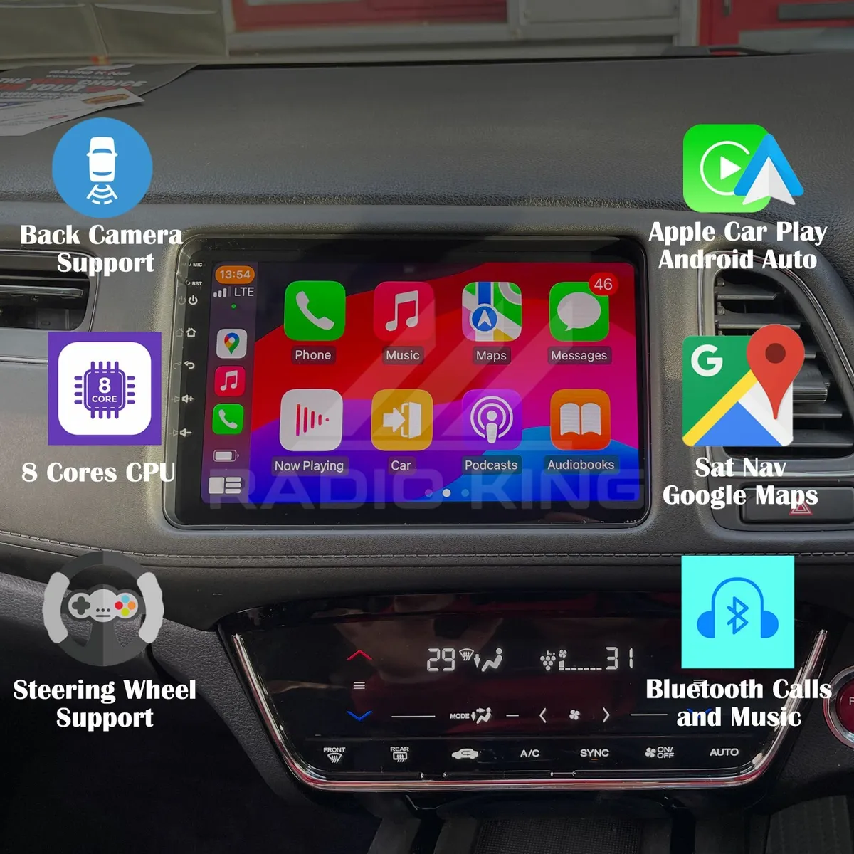 PREMIUM CARPLAY HONDA VEZEL ANDROID STEREO - Image 1