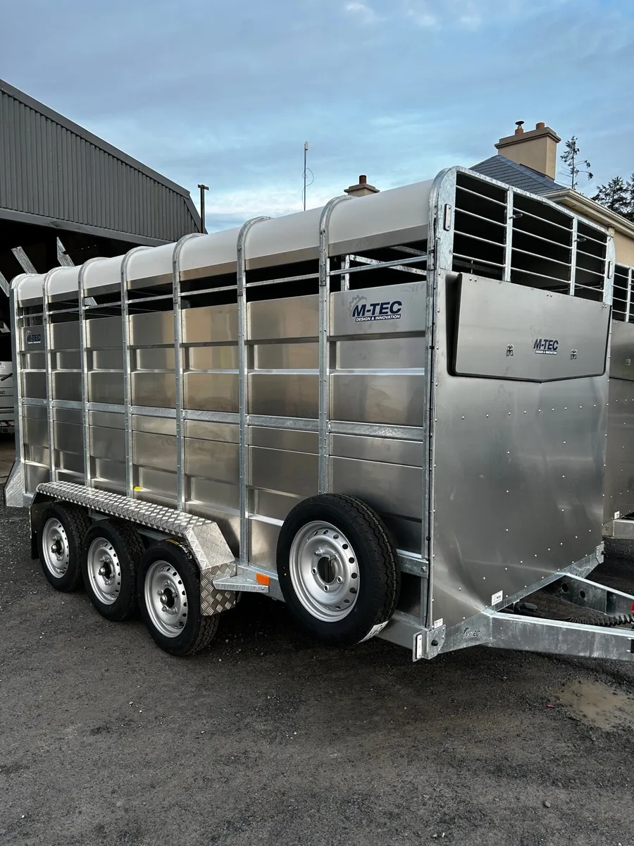 M-Tec 14x6 tri axle livestock trailer - Image 1