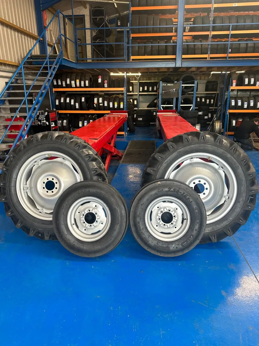 Vintage tractor wheel sets