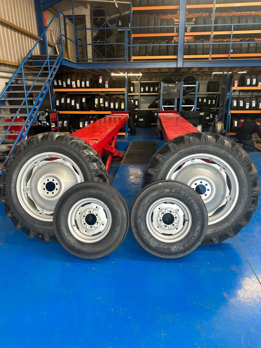 Vintage tractor wheel sets - Image 1