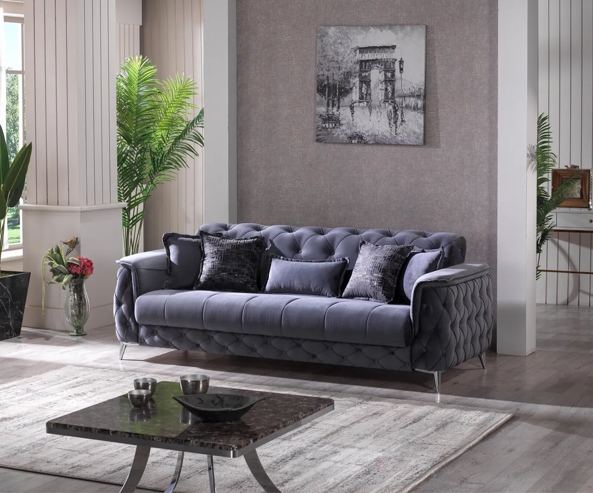 Main picture 3 seater sofa bed yes 750€ - Image 1