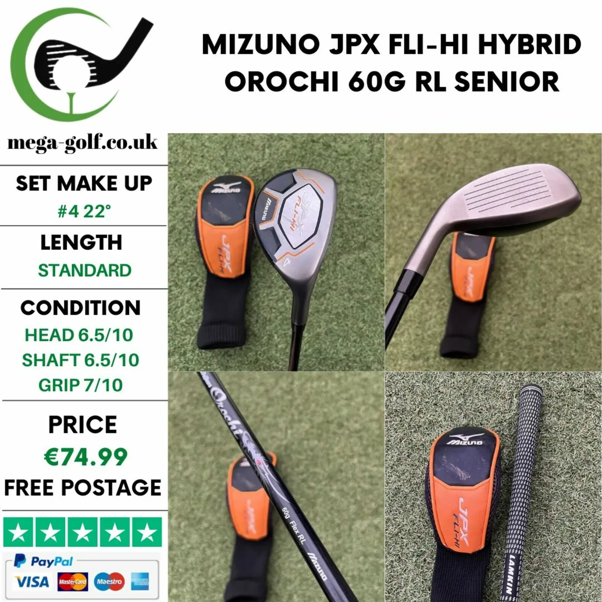 Mizuno jpx fli hi hybrid hot sale 2014 specs