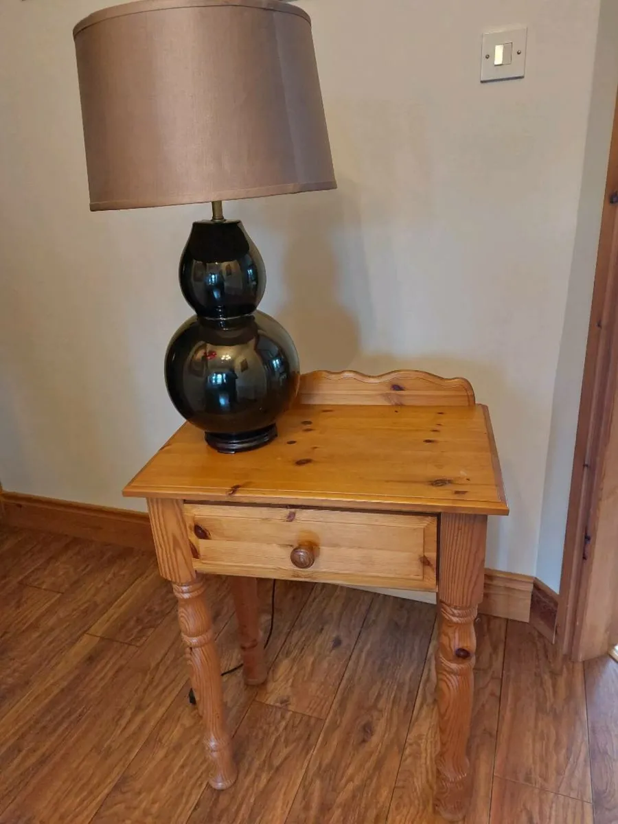 Hall Table and Lamp, Chandler,  and corner Lamp