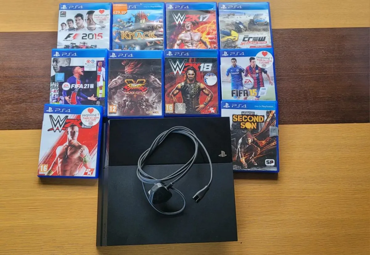 Playstation 4 with games for clearance sale