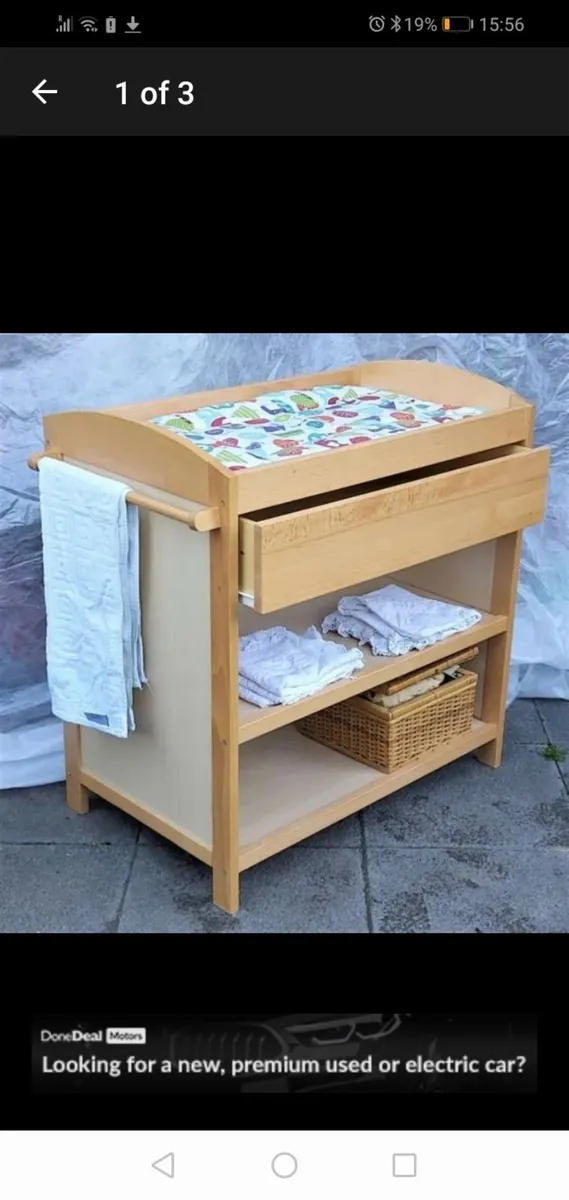 Baby changing table sales done deal