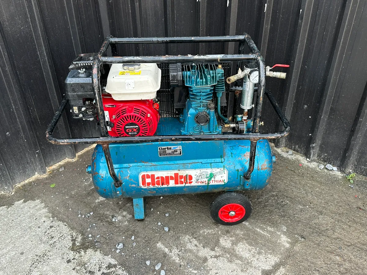 Clarke 50L Compressor with Honda Engine - Image 1