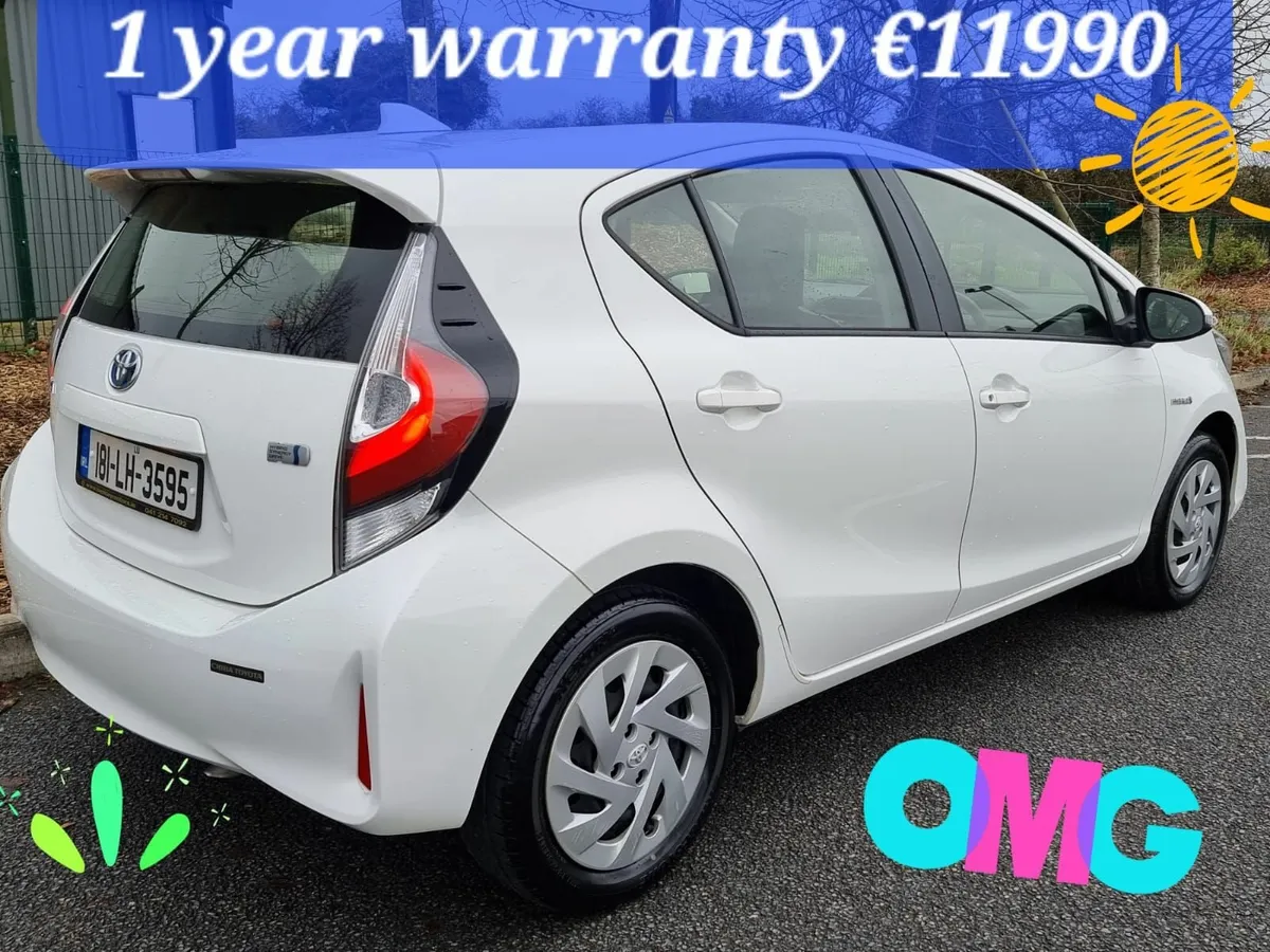 2018 TOYOTA AQUA 1.5 AUTO NCT&1YR WARRANTY €11,990 - Image 2