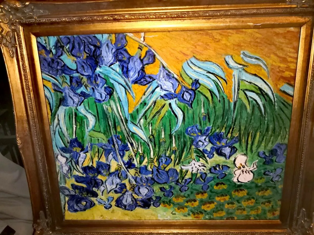 Irises-after Van Gogh large oil painting