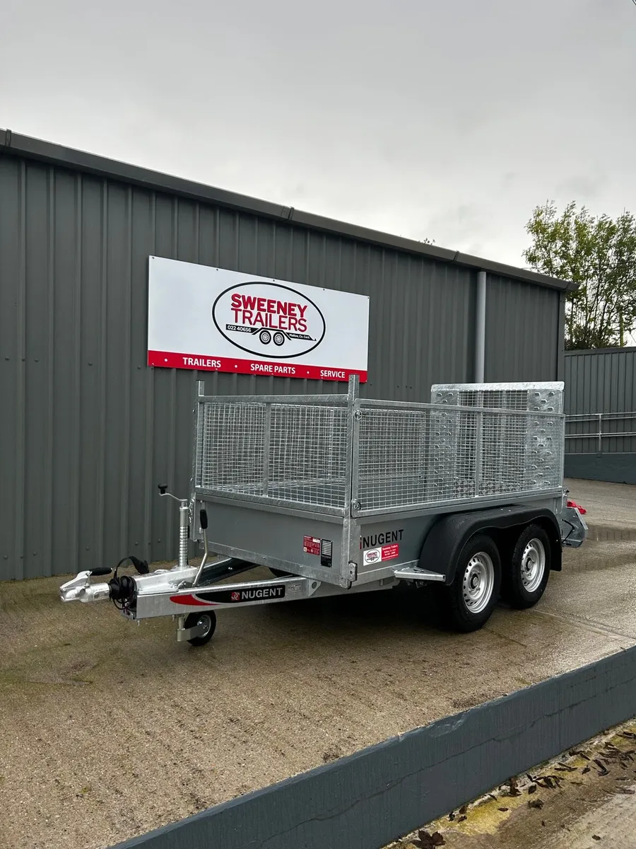 NEW Nugent GP 8ft x 4ft Twin Axle c/w Mesh Sides