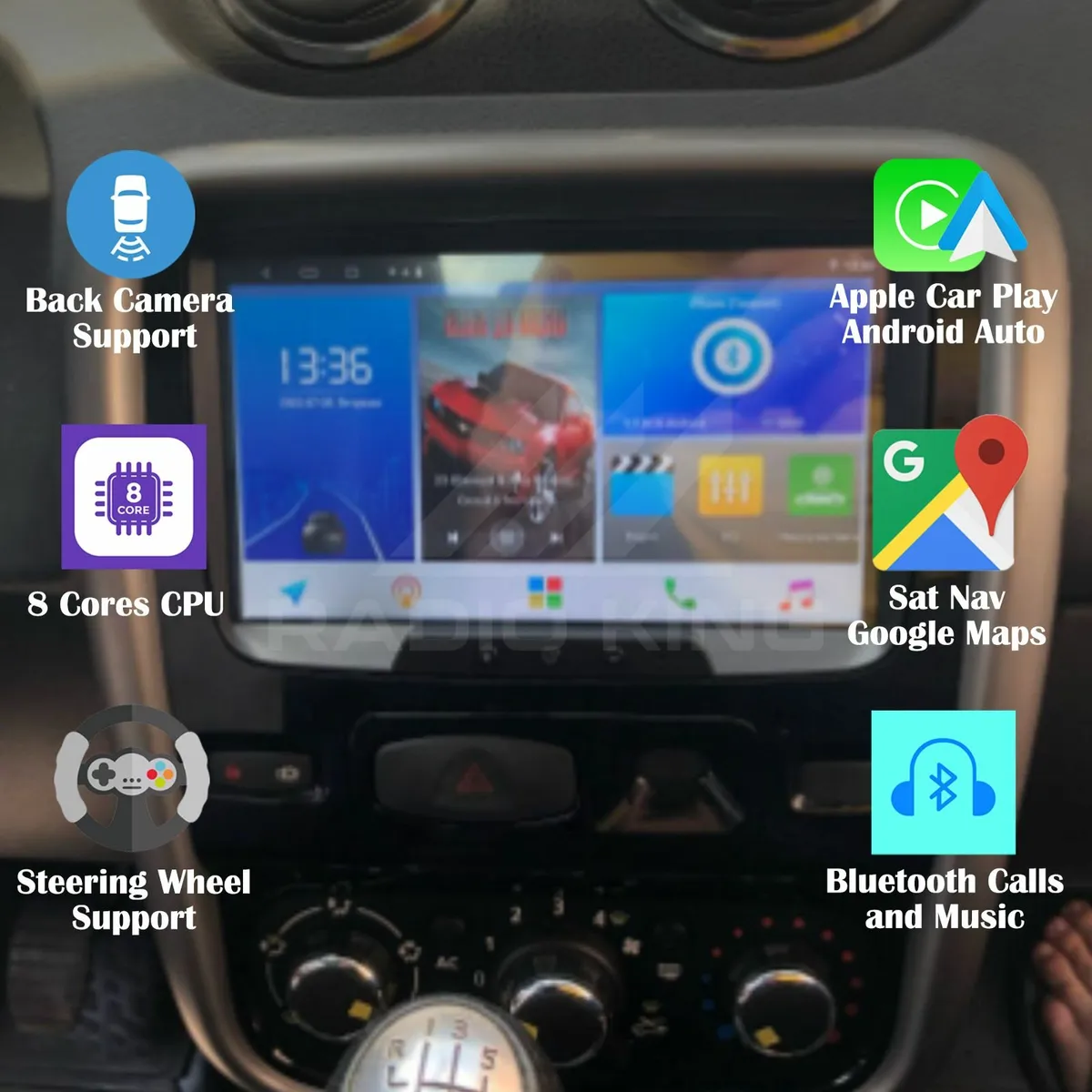 PREMIUM CARPLAY RENAULT CAPTUR DUSTER ANDROID AUTO - Image 1