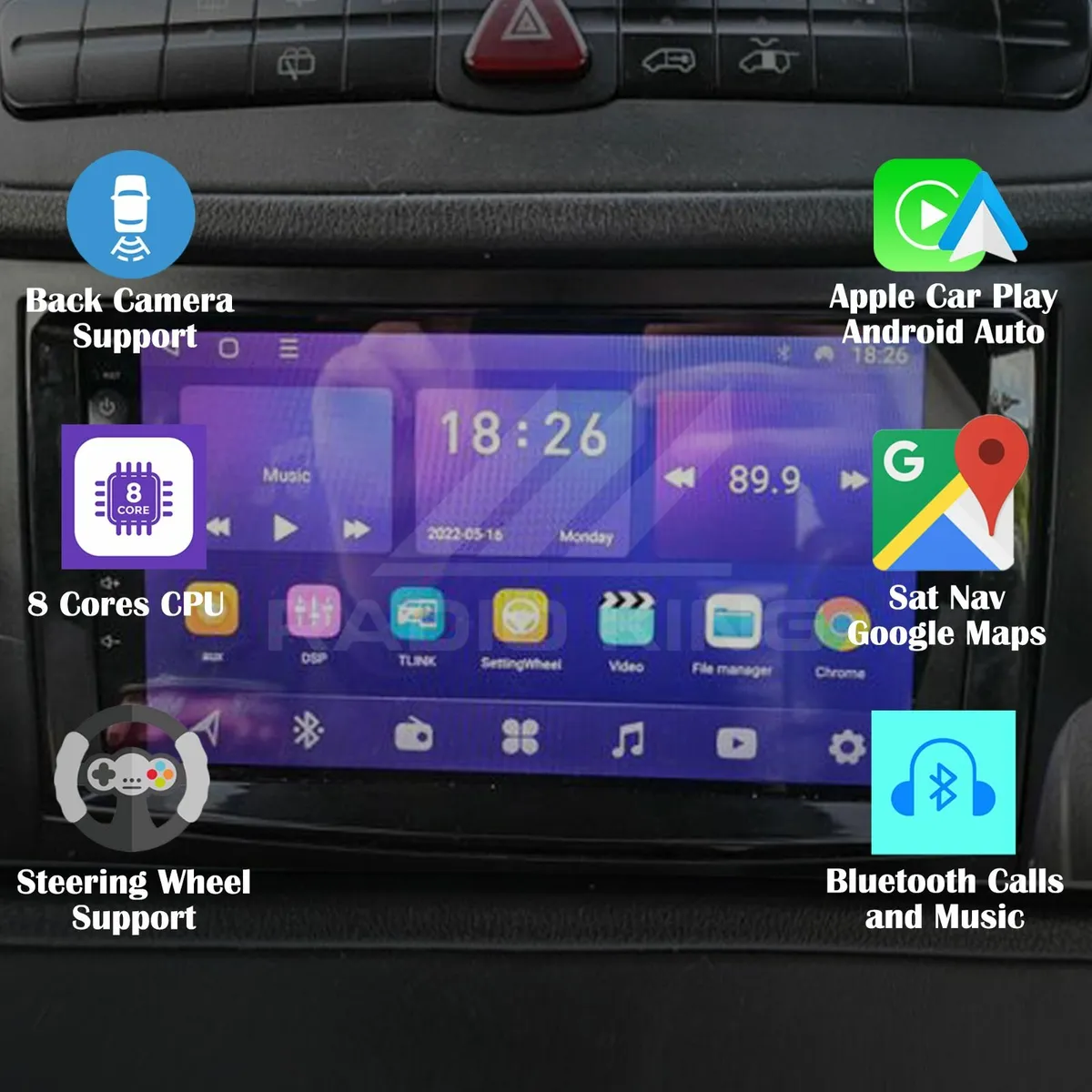 PREMIUM CARPLAY MERCEDES VITO ANDROID AUTO RADIO - Image 1