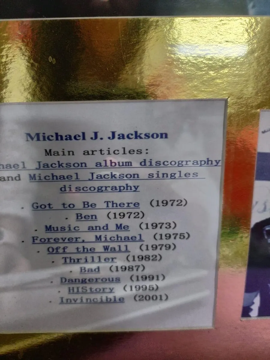 Michael Jackson framed pictures - Image 2
