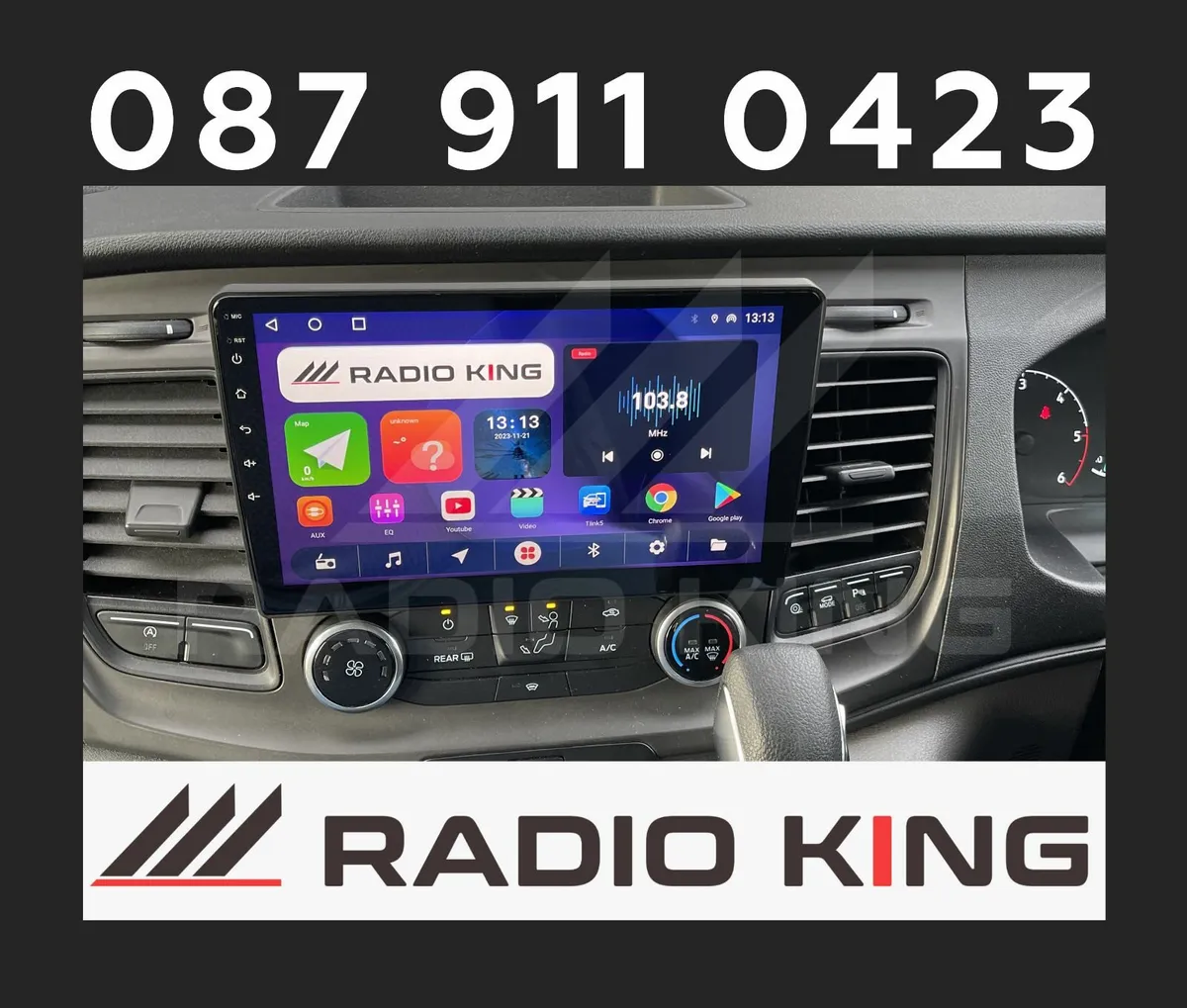 PREMIUM CARPLAY FORD TRANSIT ANDROID AUTO AUDIO - Image 3