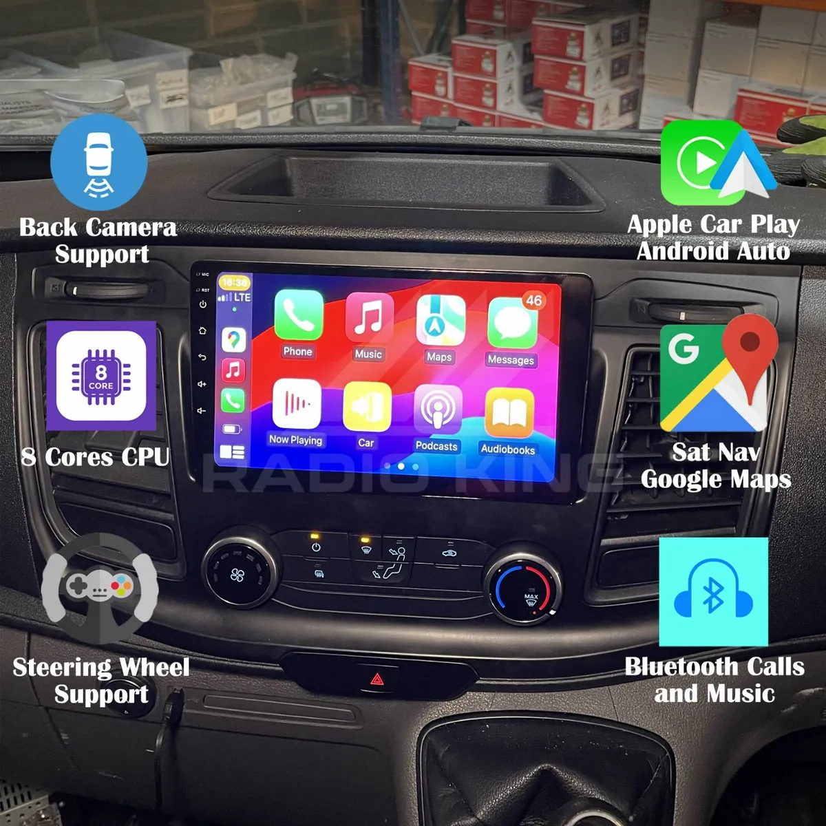 PREMIUM CARPLAY FORD TRANSIT ANDROID AUTO AUDIO - Image 1