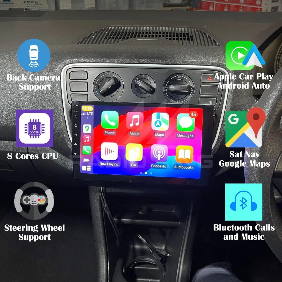 PREMIUM CARPLAY SKODA CITIGO ANDROID AUTO RADIO - Image 1