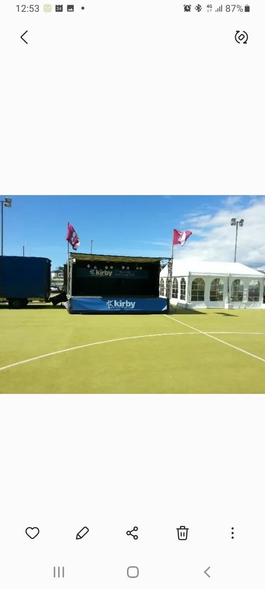Mobile stage hire