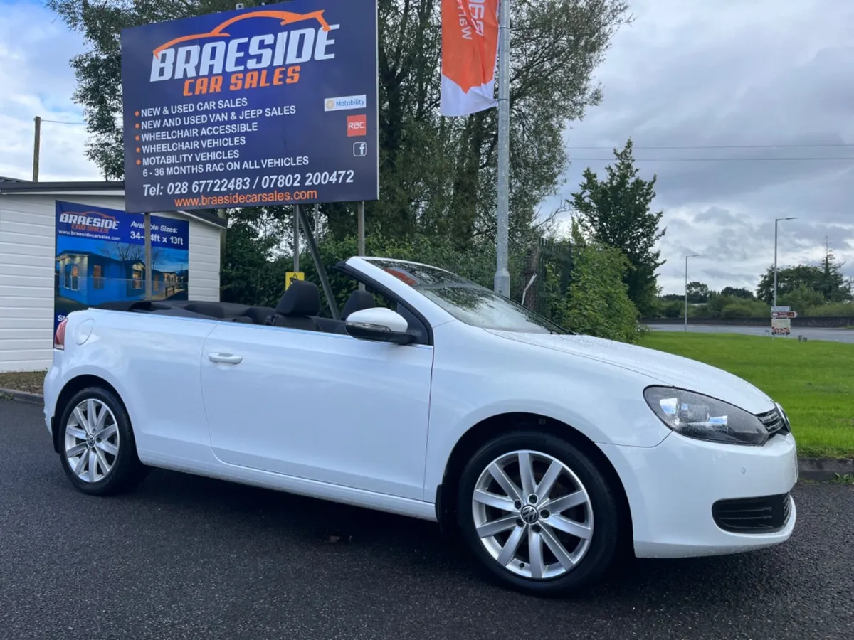2014 VOLKSWAGEN GOLF 1.6 TDI CONVERTIBLE ONLY 51K - Image 3