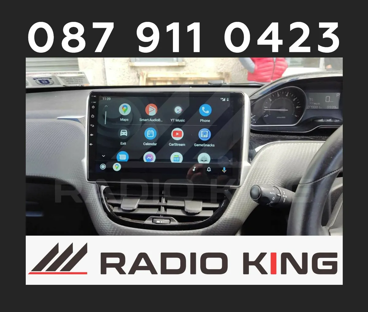 PREMIUM CARPLAY PEUGEOT 208 ANDROID AUTO STEREO - Image 3