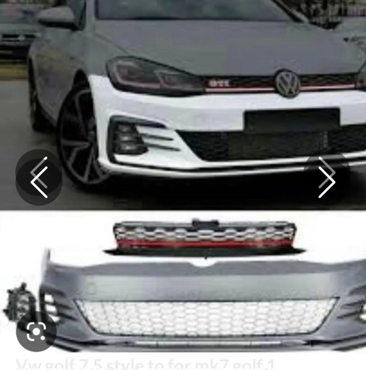 Vw golf mk7.5 style bumper to fit mk7