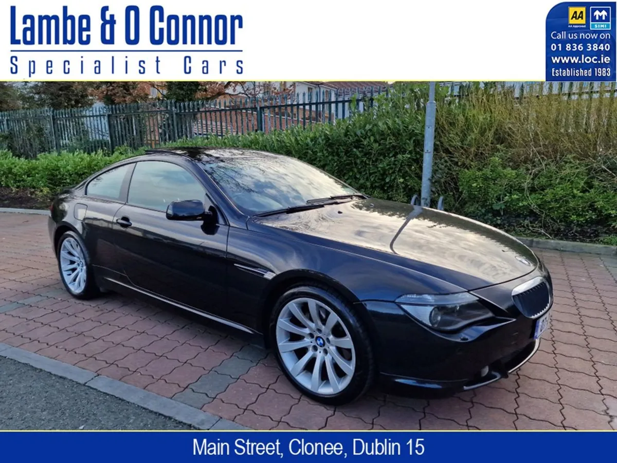 BMW 6 Series 630I Sport Coupe PAN Roof Sports Hea