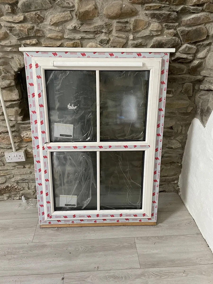Triple glazed PVC window
