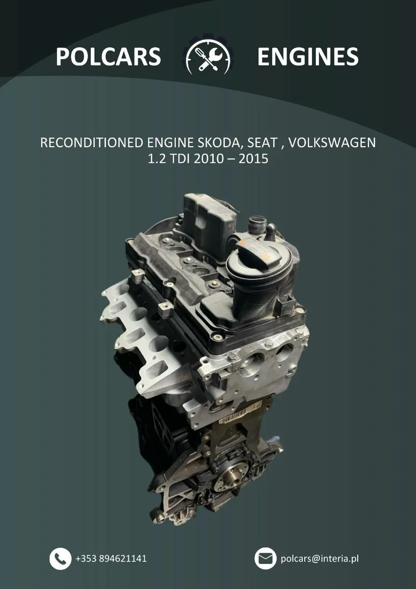 Fully reconditioned engine Skoda Seat  VW 1.2 TDI - Image 1