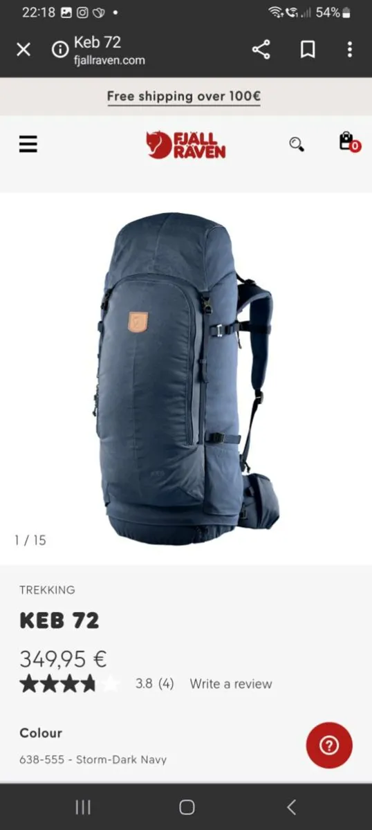 Fjällräven keb 72 review sales